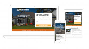 Best real estate website as seen by Carrot websites.